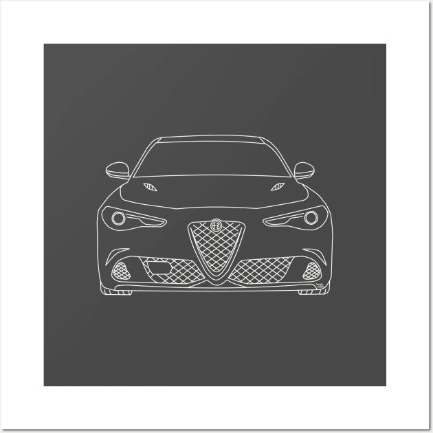 Alfa Romeo Guilia Q Wall Art by Aurealis